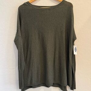 Old Navy Olive Green Lightweight Knit Top